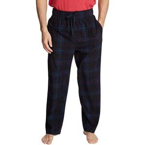 Nautica Men's Cozy Fleece Lounge/Pajama Plaid Pants - Size L